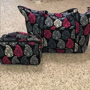 Vera Bradley Tote and Makeup Bag